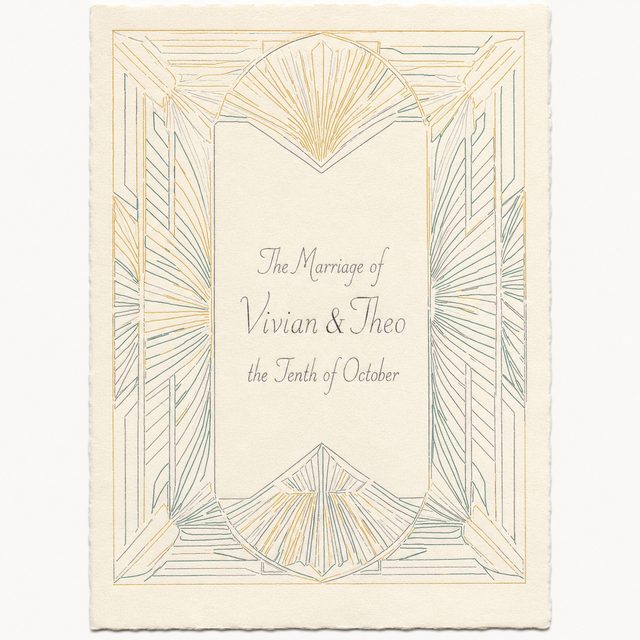 Deco Marriage Invitation